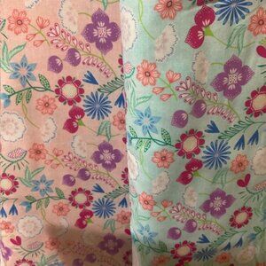 DESIGNER BENARTEX BLOOMING DENIM COTTON FABRIC BY THE YARD ,1 YD